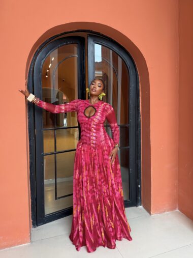 Pink Print Long Sleeve